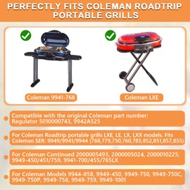 PETKAO 5010000743 Gas Regulator for Coleman Portable Sport Roadtrip Propane Grill Accessories for Coleman Grill Regulator 5010000743, Camping Stove Parts Replacement C001, 1PC