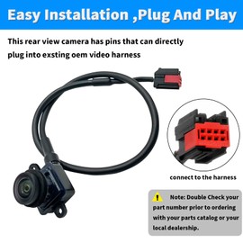 Rear View Back Up Camera Compatible with 2014-2020 Ram ProMaster 1500 2500 3500 Replaces 6MJ97ZZZAA 68288201AA 6MJ97TZZAA