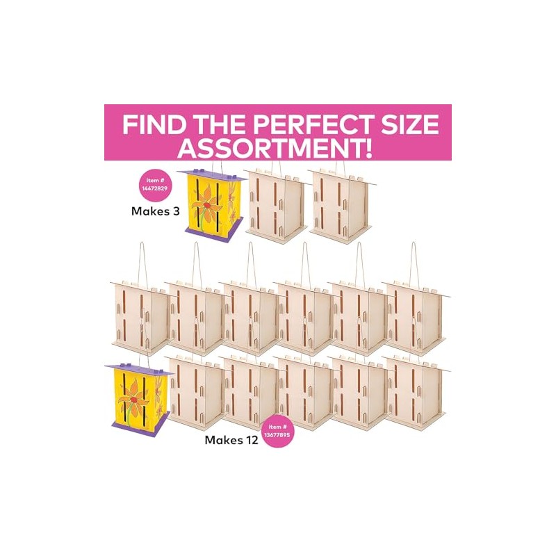 Fun Express Butterfly House Kits for Kids, Makes 12 -