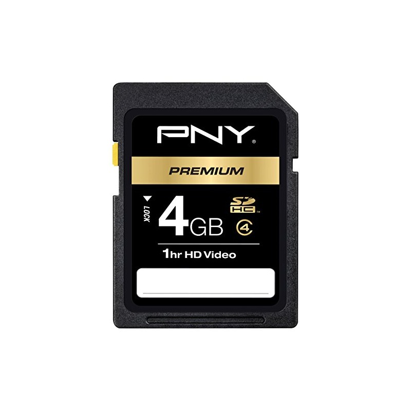 PNY Optima 4GB SDHC Class 4 Flash Memory Card P-SDHC4G4-EF