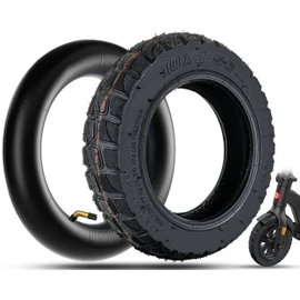 10x2.50 Off Road Tire and Tube Set, Only Fit for 6 inch Rim Hub, Fit for 6" Rim Smart Self Balancing Hoverborad, for Kugoo M4/ M4 Pro, Inokim Quick 4 Electric Scooter