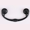 MuDuJia 10-Pack 2 1/2" Glossy Black Bail Drawer Pull Drop
