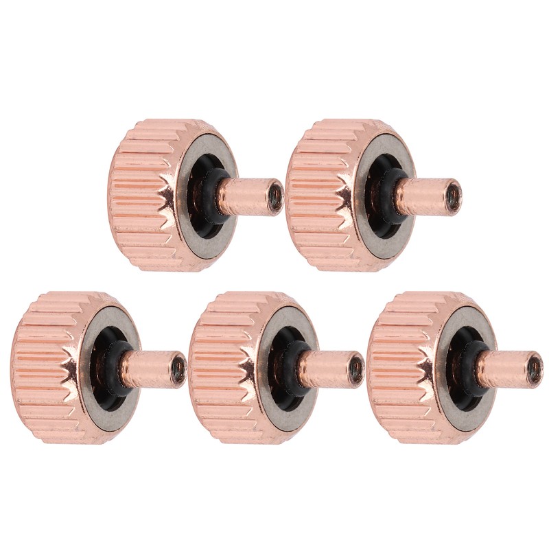 5pcs Professional Replacement Watch Crown Rose Gold Watch Crown Repairing