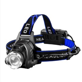 M6 LED Headlamp – 1500 Lumen Rechargeable, Waterproof, Adjustable Zoom Headlight for Camping, Hiking, Hunting, Running & Outdoor Activities