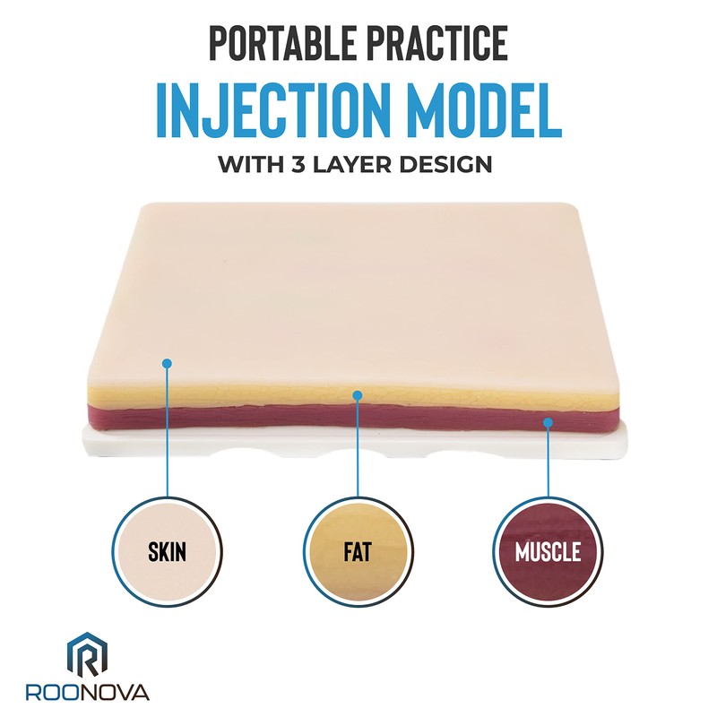 ROONOVA: IV Training Pad | Portable Practice Injection Model with
