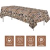 FVABO Stone Rock Party Tablecloth Decorations, Realistic Pebble Table Cover