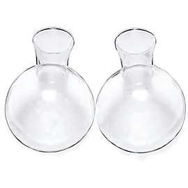 Kingbuy Bulb Forcing Vase Without Side-Hole Plant Propagation Station Air Plant Terrarium for Indoor Hydroponics Plants Home Office Decoration Accessories, 2 Pack