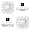 1 Piece of Square Kitchen Timer, 60-minute Mechanical Timer, Kitchen