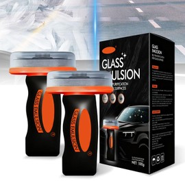 FUERHPSH Glass Oil Film Remover for Car, Glass Guard, Glass Emulsion Cleaner, Oil Film Remover & Windshield Cleaner For Cars Window, Improve Windshield Clarity for Safe Driving, 2pcs