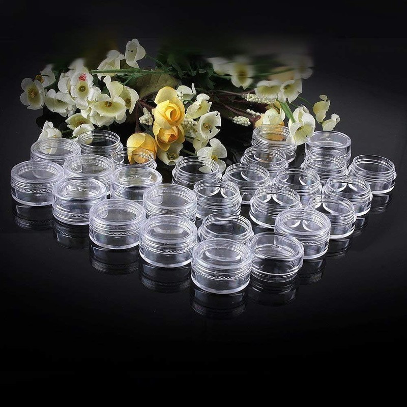 Cream Case, Divided Containers, Small Containers, Trinket Case, Plastic Case,