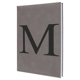 Custom 'M' Initial Notebook - Perfectly Engraved, Great for Personal Use or as a Gift