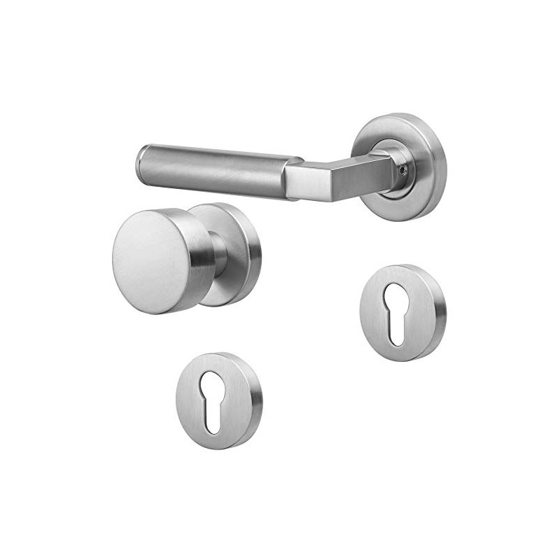 ck-tuerbeschlaege Bauhaus Handle Set | Class 4 Certified | V2A