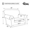 Easy-Going 2 Pieces Microfiber Stretch Chair Slipcover – Spandex Soft