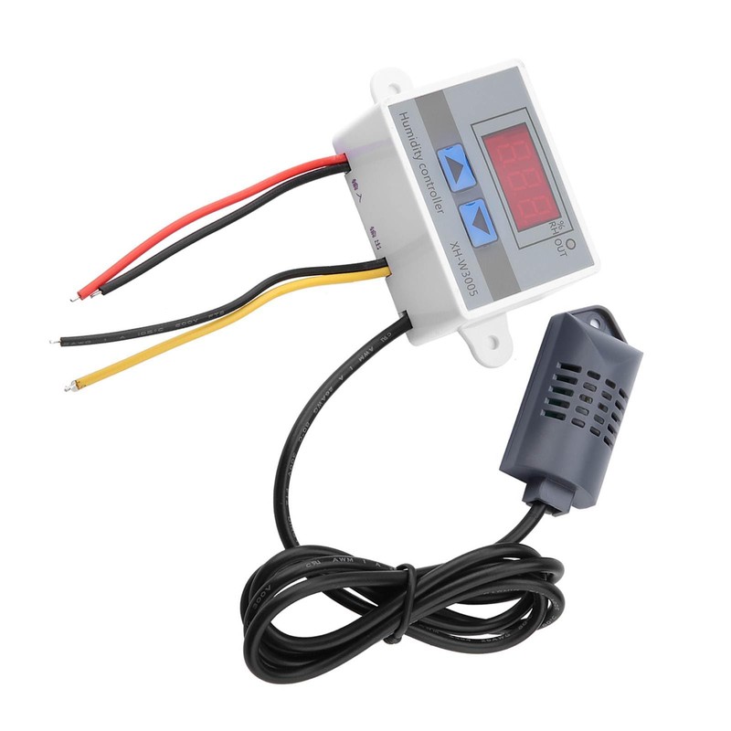 XH-W3005 Digital Hygrometer Switch Controller Humidity Sensor 0~99% RH 12V/24V/220V