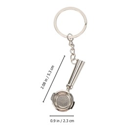 ifundom Set of 2 Coffee Series Key Chain Sets Coffee Strainer Key Chain Pendant Charm for Men Coffee Lovers