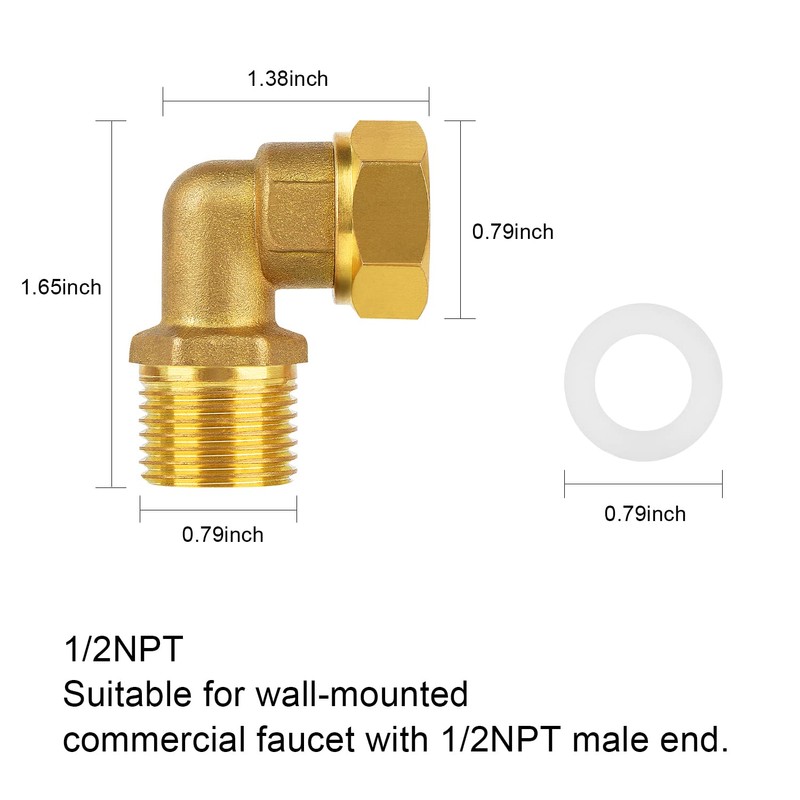 TCEUMIK Commercial Faucet Installation Kit, Wall Mounting Installation Kit for