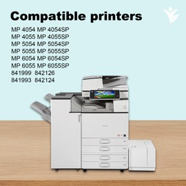 Yuanqimm 841999 842126 Toner Cartridge High Yield Compatible for Ricoh 841999 842126 Toner MP 4054 MP 5054 MP 6054 Toner Cartridge Replacement for Ricoh MP 4054SP 5054SP 6054SP Printers (2-Pack,Black)
