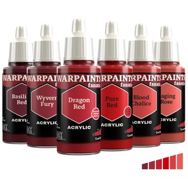 The Army Painter, Warpaints Fanatic Flexible Triad: Cool Reds 6 x 18ml Acrylic Paint Miniature Hobby Paint For Miniature Wargaming