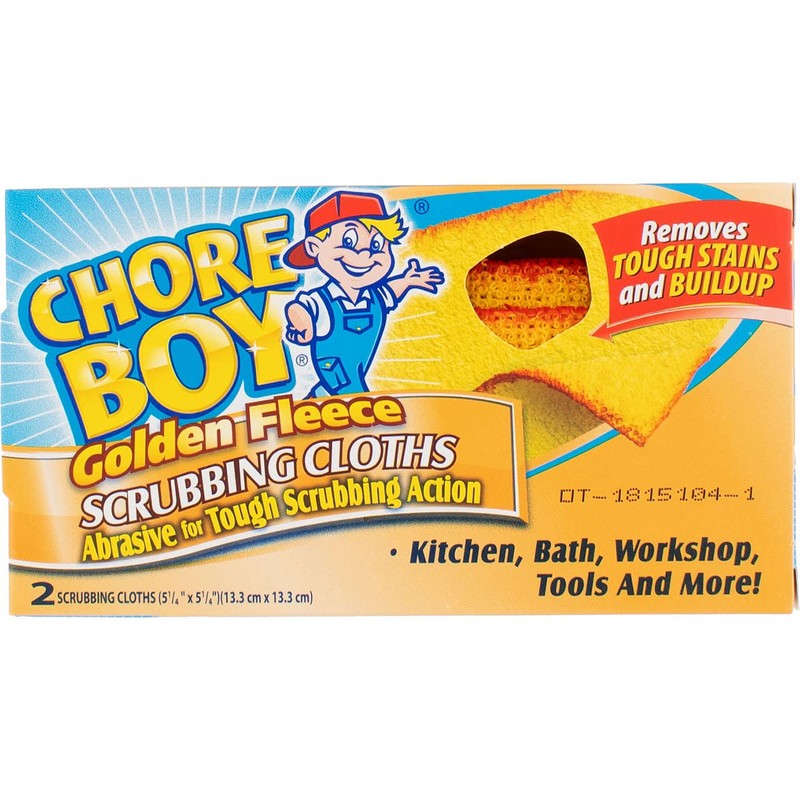 Chore Boy Golden Fleece Scrubbing Cloth, 2 ct-2 pk