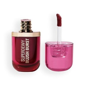 Revolution Superdewy Liquid Blush Burst, Buildable Colour for Cheek, Serum Formula with Peptides & Hyaluronic Acid, Vegan & Cruelty-Free, Very Cherry Berry, 4.2ml