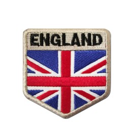 England Shield Flag Patch Union Jack Flag Patch England UK Great Britain Hook and Loop Embroidered Patches Military Tactical Patch for Clothes Hat Backpacks Decorations