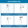 Hibbent Metal Pull Down Kitchen Faucet Head Replacement with 15