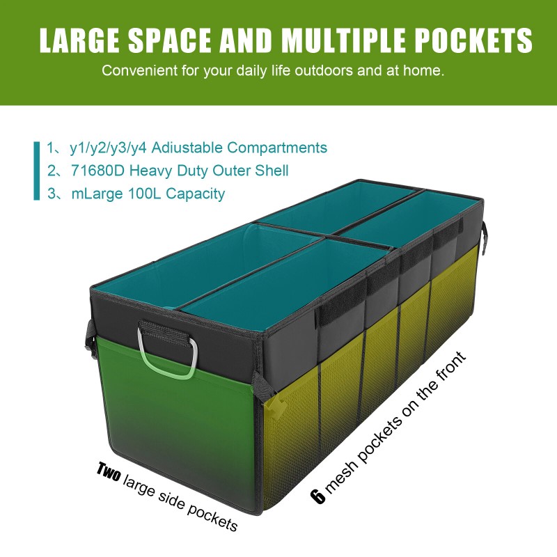 KEEPDSGN Large Car Trunk Organizer SUV Cargo Fold Up Bag