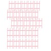 50PCS Comb Binding Spine 16mmx3 Rings PP Multifunctional Book Binder