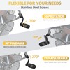 Upgrade Highway Footpegs, 1.25" Motorcycle Highway Pegs Long Angled Adjustable