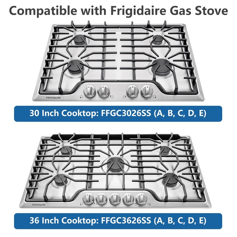 A03546301/02/03 5304525746 5304504839 Knobs for Frigidaire Stove, 5 Pack