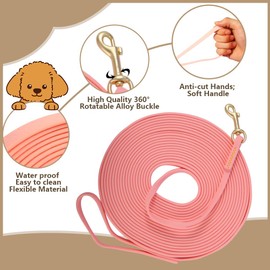 Long Leash Waterproof Dog Training Leash, Outdoor Longline Dog Leash for Training, Yard, Play, Beach, Camping