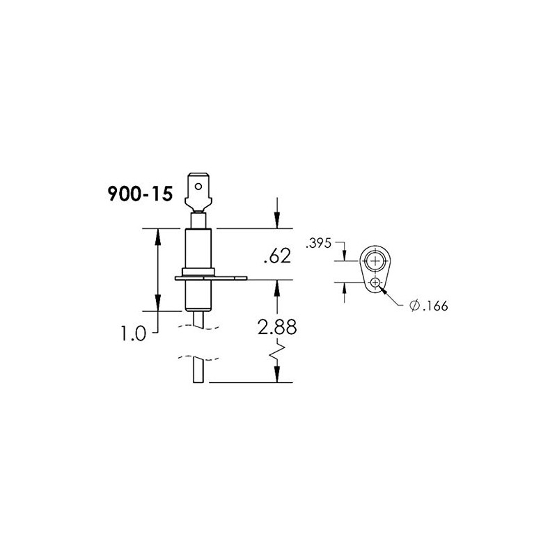 Duralight Furnace Flame Sensor Replacement For York Coleman Evcon Luxaire