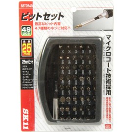 SK11 SBT2549 1.0 inch (25 mm) Bit Set with Pentalobe Bits, 49 Pieces