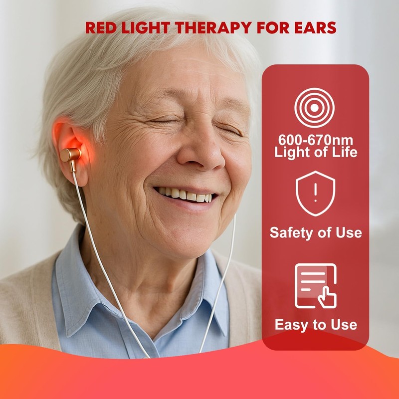 Red Light Therapy for Ears, USB Red Light Therapy for