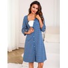 Marvmys Maternity Nightdress For Hospital Breastfeeding Nightwear 3/4 Length Sleeves