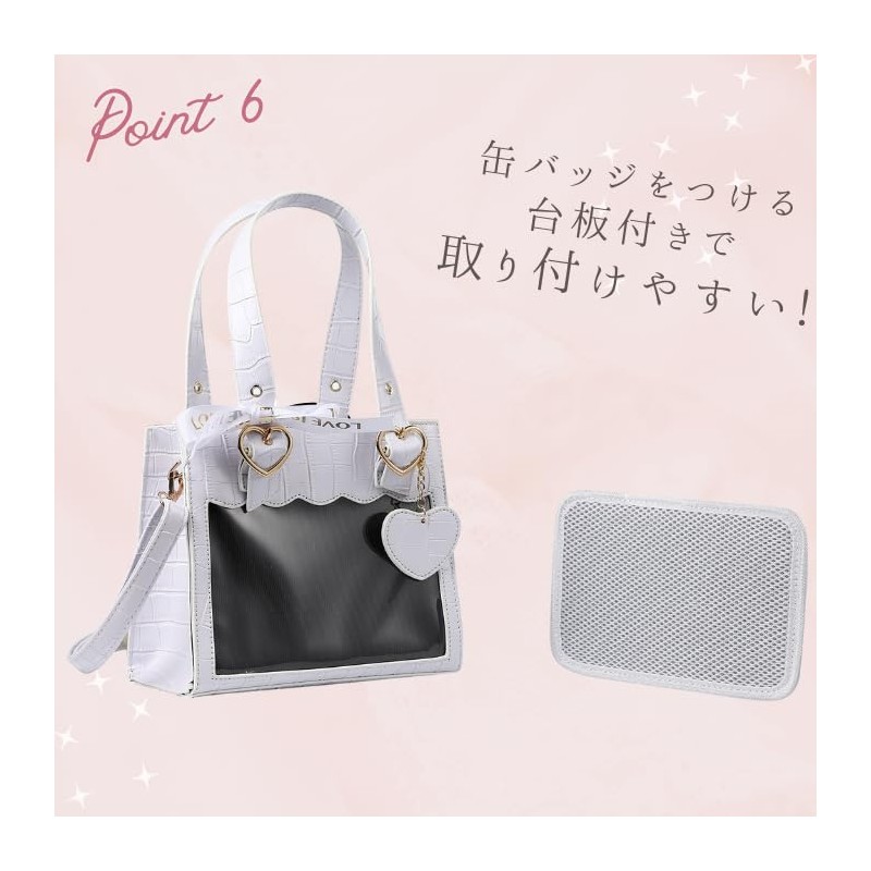 HALGIO Pain Bag, Small Size, Cute, Mini 2-Way Tote Bag,