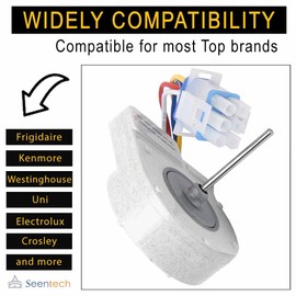 241509402 Evaporator Fan Motor by Seentech - Exact fit for Frigidaire Electrolux Refrigerator, Replace Part Number: PS1526073,AP3958808, 1196443, 241509401, 7241509402, AH1526073, EA1526073