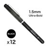 OHTO Fude Ball Bio 1.5 Rollerball Pen, Ultra-Bold 1.5mm, Water-Based