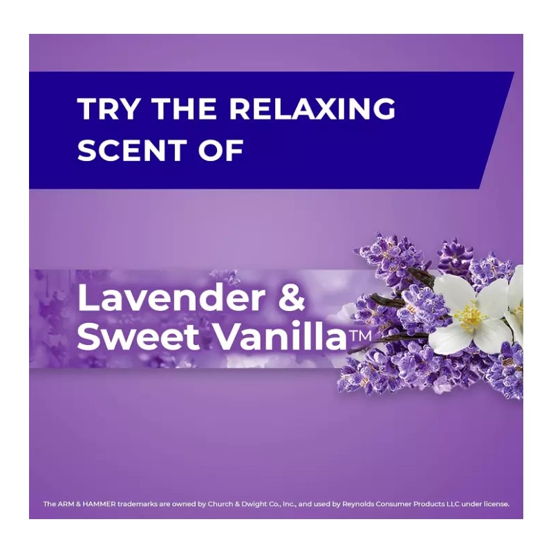 Hefty Small Garbage Bags, Lavender & Sweet Vanilla Scent, 4