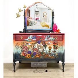 Redesign with Prima Cece KED Flash-Total Sheet Size 24x35, Cut to 2 Sheets Wall Decals DIY Wallpaper Wall Stickers Murals Decor for Kitchen Living Room Bedroom Bathroom Nightstands Table Decor