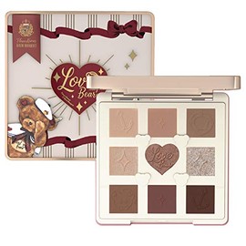 Flower Knows LoveBear 9 Color Eyeshadow Palette, Hazelnut Cocoa, 1 Piece