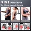 3-in-1 Percussion Massage Gun with Extension Handle, Detachable Muscle Massage