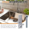 Dreyoo 12 Pack Sink Clips for Countertop Sinks, Heavy Duty