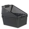 Ortodayes Cupboard Storage Baskets, Set of 3 Storage Baskets, Plastic