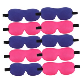 Gatuida 10PCS Contoured Blackout Sleep Mask Lightweight Comfortable Eye Cover for Travel Airplane Nighttime Full Light Blocking Ergonomic Design for Uninterrupted Sleep