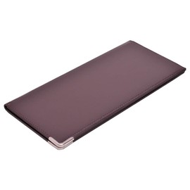 ITOCHU Retail Link Synthetic Leather Drink Menu File, Brown, 1 Piece