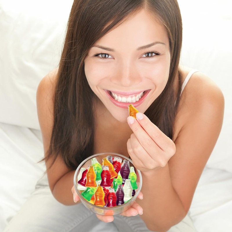 Fruidles Mini Soda Gummy Pop Candy Mix, Delicious Multicolor Fruit