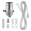 EMNOOTI Lamp Rewire Kit,Lamp Socket Replacement Kit,Antique Brass Light Socket