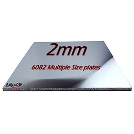 2mm Aluminium Sheet Plate - 6082-T6 Grade - 100-100-2