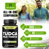 WELBUDA 1000mg Tudca Supplement with Milk Thistle Extract - 60